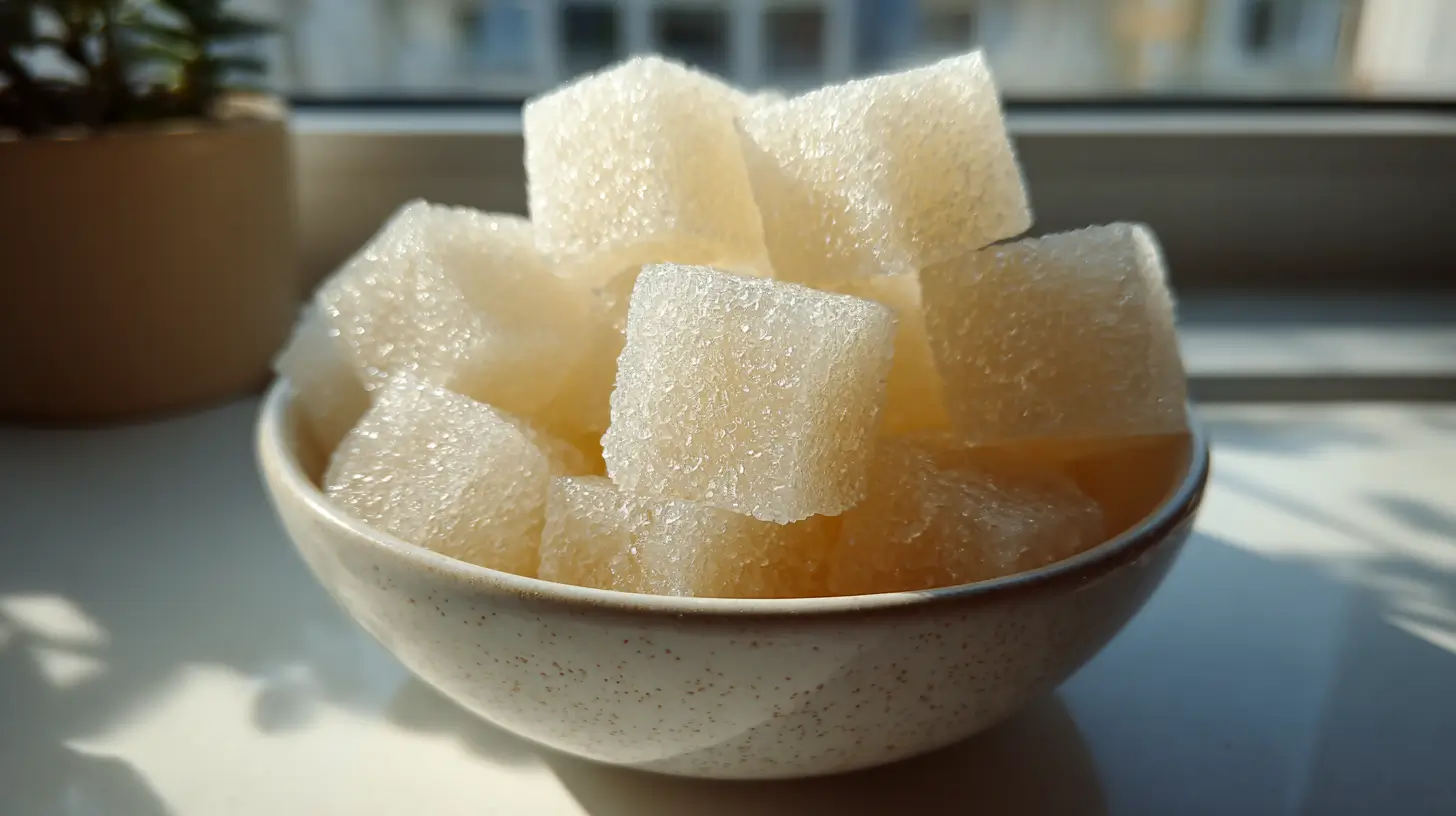 Gelatina para bajar de peso en cubos caseros