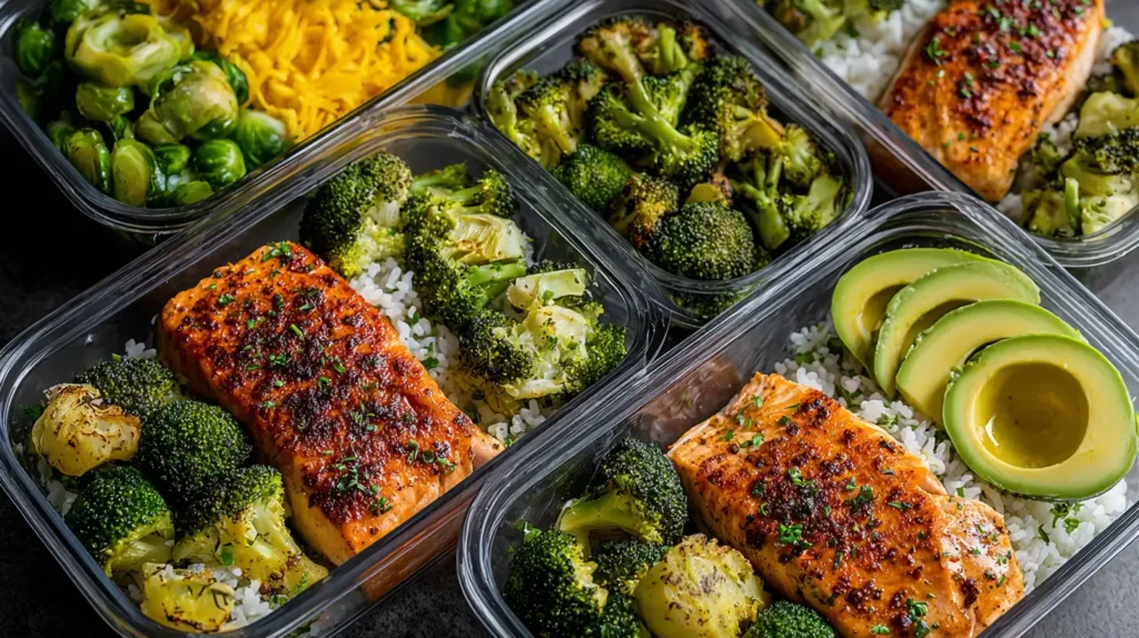 menú semanal de la receta de la dieta keto