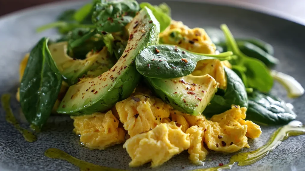 receta de la dieta keto plato principal en primer plano