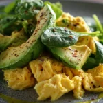 receta de la dieta keto plato principal en primer plano