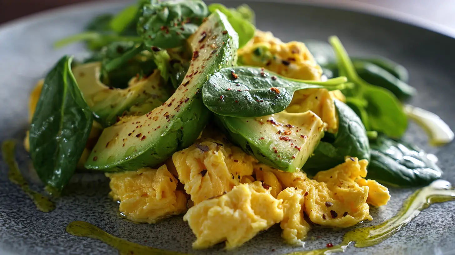 receta de la dieta keto plato principal en primer plano