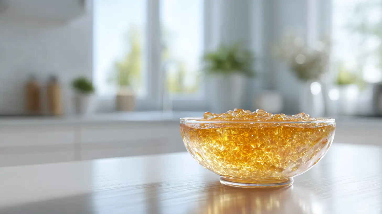 gelatina bariátrica para bajar de peso servida en recipiente saludable