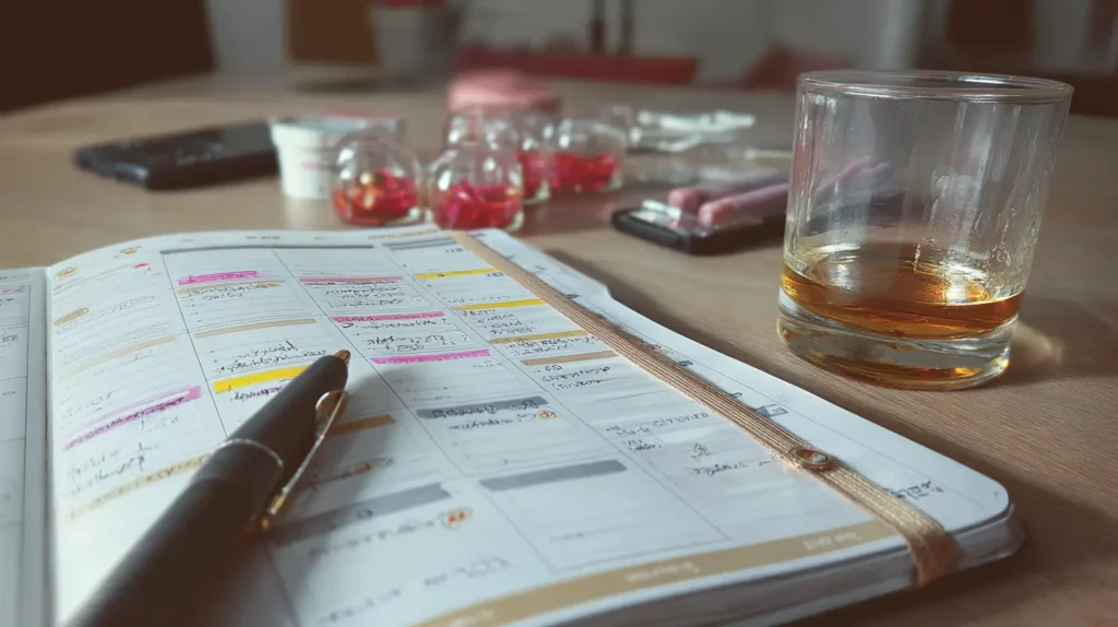 ejemplo de plan semanal con gelatina para dieta en agenda