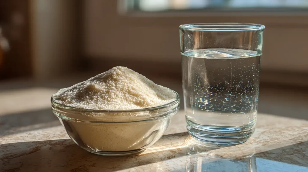 ingredientes de la gelatina bariátrica con gelatina sin sabor y agua