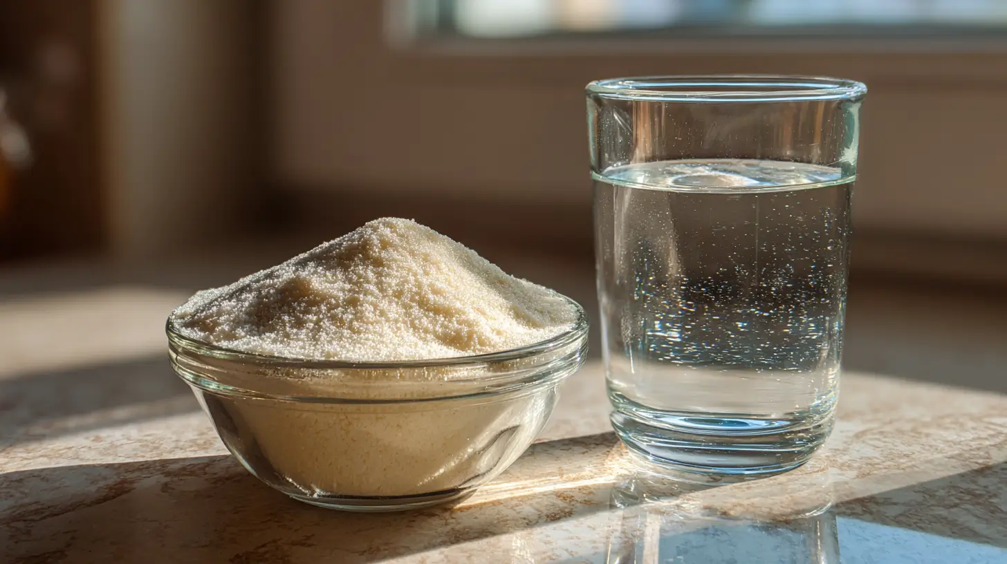 ingredientes de la gelatina bariátrica con gelatina sin sabor y agua