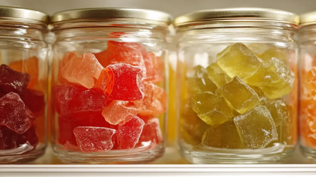 organización del plan semanal con gelatina para dieta en recipientes