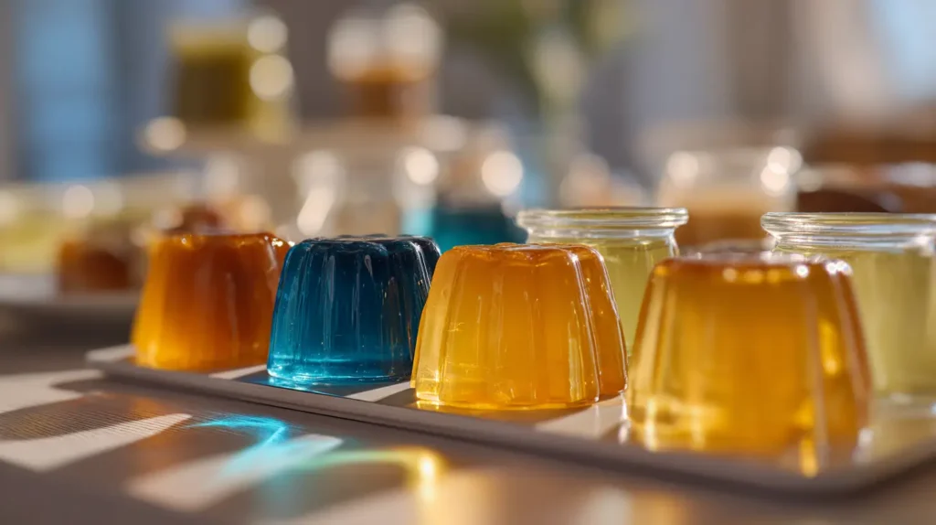 plan semanal con gelatina para dieta organizado en la cocina