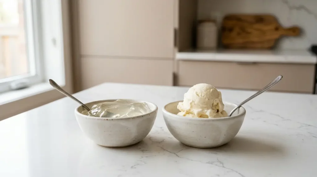 gelatin vs ice cream calorie comparison