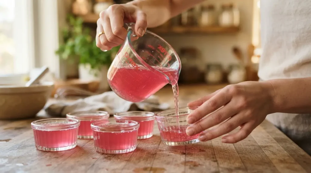 Cómo preparar paso a paso la gelatina bariátrica en moldes individuales