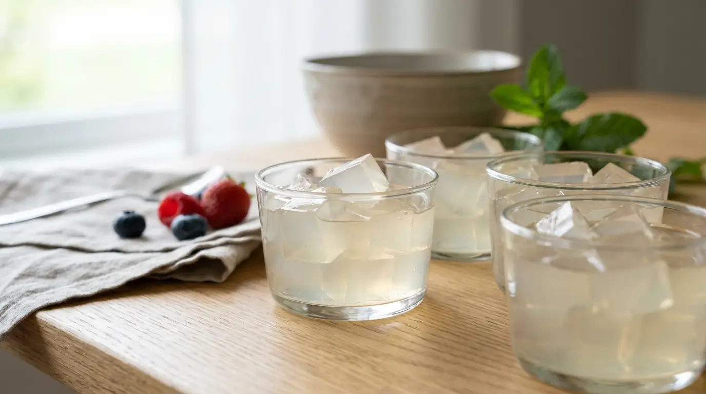 Gelatina bariátrica caseira em potinhos individuais, receita para emagrecer
