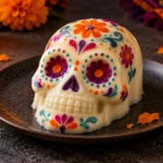 Gelatina de Catrina colorida con forma de calavera